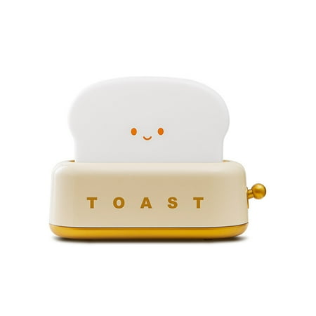 

Hapeisy Cute Night Light Bread Machine LED Night lamp with Rechargeable and Timer Portable Bedroom Bedside Bed lamp Birthday Gifts Ideas for Tween Teenage Teenager Teen Girls Boys Women