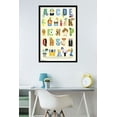 thumbnail image 2 of Disney Characters as the Alphabet Wall Poster, 22.375" x 34", Framed, 2 of 2