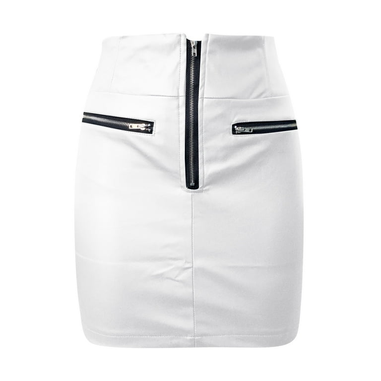 High waisted winter white pencil skirt deals