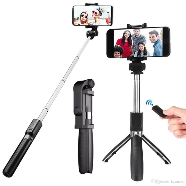 Palo para selfies Bluetooth con mando a distancia
