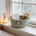 thumbnail image 3 of TIELUTT Poignée Tressée Rangement Pâques Mignon et Rangement Chat pour Rangement Quotidien et Disposition des Fêtes. Sac Banane Contenants en Verre pour Préparation de Repas avec Couvercles Contenants à Chips pour Garde-Manger Cuisine Préparation de Choses, 3 of 4