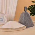 thumbnail image 2 of Wool Felt Sauna Hat Anti-Heat Men Women Valentine's Day Present, 2 of 5