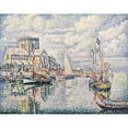 thumbnail image 2 of Signac, Paul 24x20 Black Modern Framed Museum Art Print Titled - Le Port De Barfleur, 2 of 4