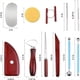 thumbnail image 2 of 18 Piezas Cerámica Madera Metal Cuchillo Escultura de Arcilla Cuchillo para Tallar Arcilla Herramientas de Arcilla Suave, 2 of 5