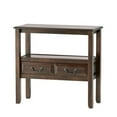 thumbnail image 5 of Traditional Acacia Wood Console Table With Drawers And Display Shelf, Brown - Perfect For Entryway, Living Room, Or Hallway, 5 of 5