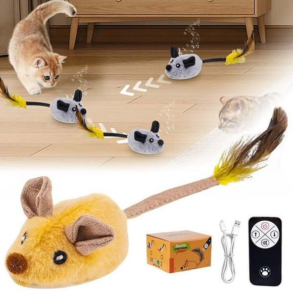 Interactive Toys Mouse Mobile Toys Remote Control Toys Mouse Electronic Mobile Toys Squeaky Toys Suitable For Cats Self Play Exercise