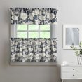 thumbnail image 2 of Vintage Floral Farmhouse Curtains 24 Inch - 3 Panel Boho Country Set with Rustic Wildflowers, Rod Pocket Window, 2 of 6