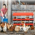 thumbnail image 7 of Telyswee Chicken Nesting Box 10 Compartments Chicken Eggs Laying Box for Chicken Coop with Lid Cover with /without Legs, Roll Out Egg Tray, 7 of 7