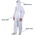 thumbnail image 3 of Pack Of 3 Sms Disposable Paint Suit Xl, Hazmat Suits, Coveralls With Hood And Elastic Wrists, 3 of 4