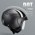 thumbnail image 3 of VEVOR Motorcycle Helmet, 3/4-Face, Smart Street ABS & High Density Helmet with Bluetooth Slot & Interchangeable Lens, DOT Approved Comfortable Motocross Helmet, Fit for Youth & Adults, 3 of 9
