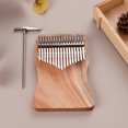 thumbnail image 2 of Piano de pulgar de 17 teclas Kalimba Camphorwood C Tone con Carry, 2 of 8