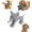 Elephant, variant on Linen Safari Companions Squeaky Dog Toy - Durable Chew Toys for Large Dogs, Interactive Linen Play for Aggressive Chewers, Soft Anxiety Companion to Relieve Boredom & Stress (Dog)