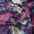 thumbnail image 5 of Ambesonne Floral Valance Pack of 2, Wild Pointed Petal Flowers, 54"X12", Plum and Multicolor, 5 of 5