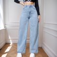 thumbnail image 2 of Women's Casual Pants Straight Leg Comfortable Everyday Basic Trousers For Spring Summer Fall Outfits With Tops And Sneakers, 2 of 5