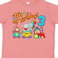 thumbnail image 4 of Inktastic It's My Birthday Circus Train 3rd Birthday Boys or Girls Toddler T-Shirt, 4 of 5