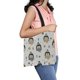 thumbnail image 1 of ABPHQTO Bolsa de lona con diseño de pingüinos monocromáticos, reutilizable, para la compra, 36x41 cm, 1 of 2