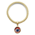 thumbnail image 1 of Modèle d'Oeil Coloré de l'Univers de Nébuleuse d'Oeil en bracelet Pendentif Rond Chaîne de Bijoux, 1 of 3