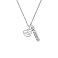 thumbnail image 2 of Delight Jewelry Silvertone Big Sister in Open Heart - 5/8'' Silvertone Always My Mother Bar Charm Necklace, 23", 2 of 4