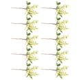thumbnail image 1 of Wosthever 10 Uds. De bayas artificiales realistas ABS para decoración del hogar, larga vida útil y no fáciles de deformar Decoración lechoso 25cm, 1 of 6