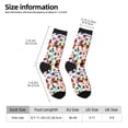 thumbnail image 2 of Hirioo Mexican Bright Style Pattern Adult Middle Tube Socks Breathable Sock Non-Pilling,Contrasting Color Design, 2 of 6