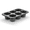 Black, variant on ROLUXENTIA 6-Cavity Popover Pan, Non-Stick Silver Baking Tray for Cupcakes, Muffins, Cheesecakes, Breads