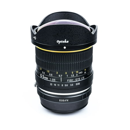 Opteka 6.5mm f/3.5 HD Aspherical Fisheye Lens with Removable Hood for Fuji X-Pro1, X-T1, X-E2, X-E1, X-M1, X-A2, and X-A1 FX Digital Mirrorless