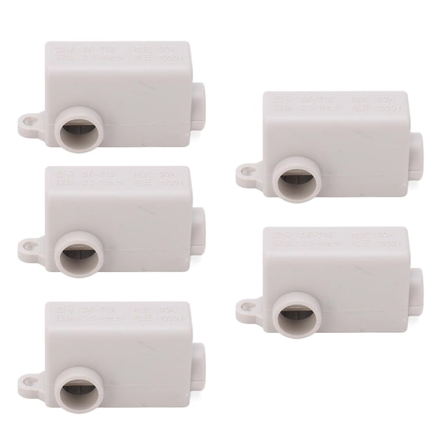 5 uds ZK T16 conector de cable tipo T divisor conjunto revestimiento de cobre empalme bloque de terminales Kit 1000V