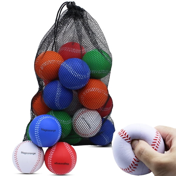 Espuma de béisbol Magicorange, paquete de 20 unidades, para entrenamiento, multicolor