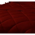 thumbnail image 7 of DNG Creations 1 Piece Ruffle Diamond Comforter All Season 550 GSM Oversized King Size - 800 Threads Count, 100% Egyptian Cotton Solid Burgundy Colour, 7 of 7