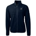 thumbnail image 2 of Men's Cutter & Buck Navy Delaware State Hornets Big & Tall Cascade Eco Sherpa Fleece Full-Zip Jacket, 2 of 3