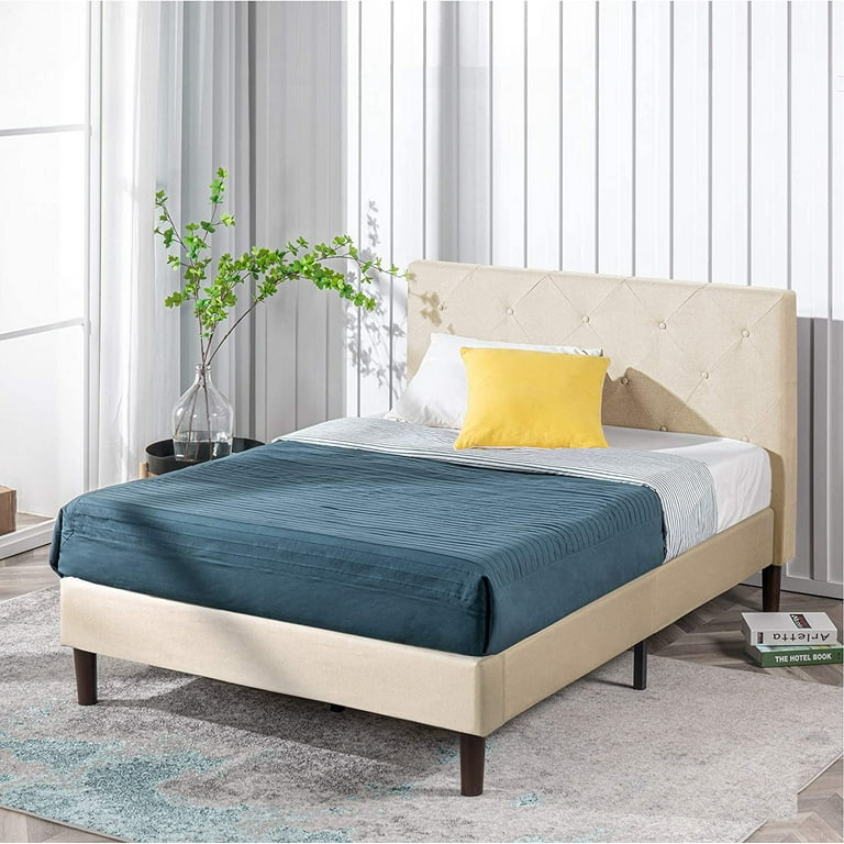 Sallyさま 専用ページ ZINUS Shalini Upholstered Platform Bed Frame / Mattress