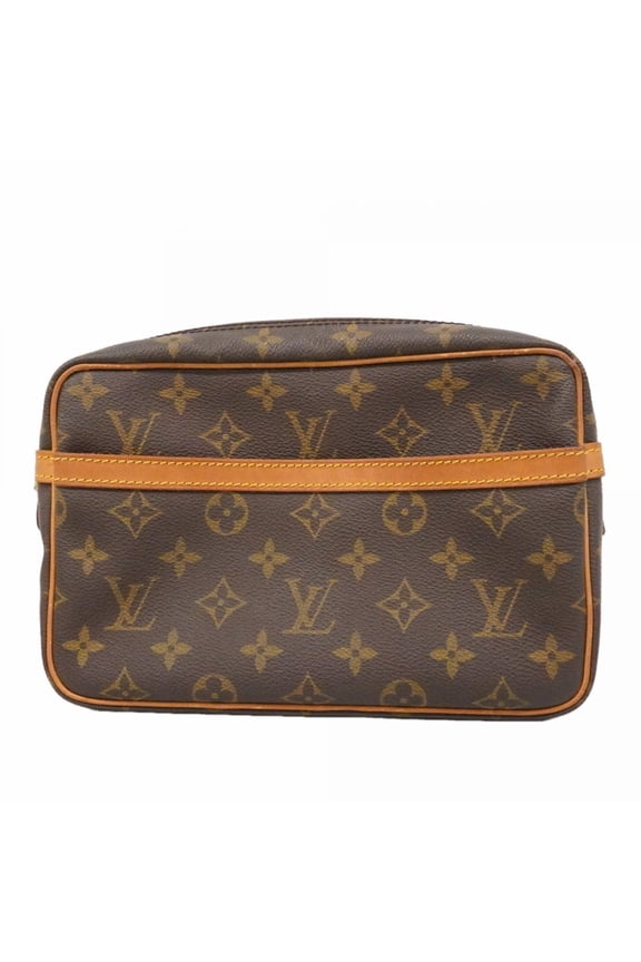 Pre-Owned Louis Vuitton Monogram Compiegne 23 Clutch Bag M51847 Brown (Men's/Women's)