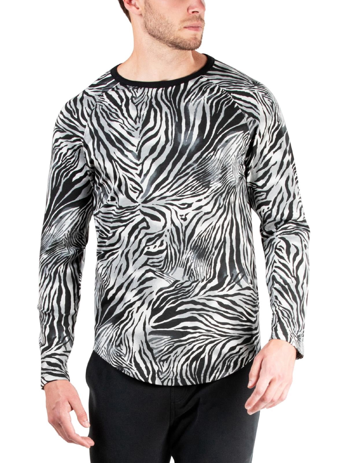 Blue Leopard Print Raglan Sweatshirt main image 0
