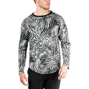 Natori Mens Leopard Print Raglan Shirt Blouse