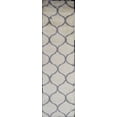thumbnail image 2 of Rugs America Feather Shag Collection Ivory grey Links FH200C Contemporary Geometric Area Rug 2'3" x 8', 2 of 6