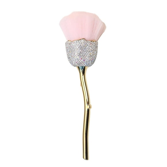 Pincel para polvos de uñas, pincel para colorete en polvo, pincel de maquillaje rosa, pincel grande para polvos, herramientas de belleza