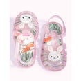 thumbnail image 5 of JIAYUE Toddler Boys Girls Jelly Sandals Lightweight Kids Soft Sole Closed Toe Hook And Loop Beach Shose Cute Rabbit Detail Summer Breathable Footwear For Outdoor Play, 5 of 8