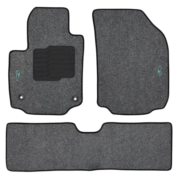 Floor Mats Gray Carpet for 2018 to 2024 Chevrolet Equinox / GMC Terrain