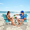 thumbnail image 6 of SLSY Beach Chairs for Adults Heavy Duty,Compact Portable Lay Flat Folding Chair with Backpack Straps and Large Cooler Pouch,Support to 400LBS, 6 of 7