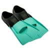 Athletic Works Adult Short Blade Silicone Swim Training Fin, Teal, Small