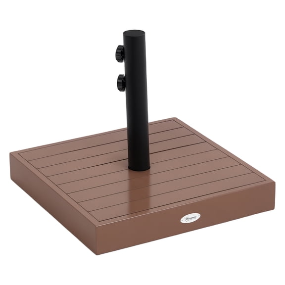 Patio Umbrella Base, 42 lbs. Concrete Heavy Duty Umbrella Base for 1.25/1.5" Poles, Coffee