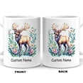 thumbnail image 6 of Personalized Cute Elk Coffee Mug 11oz 15oz - Custom Name Ceramic Cup - Unique Gift for Elk Lovers, Parents, Girlfriend, Siblings, Kids, Nature Enthusiasts, 6 of 6