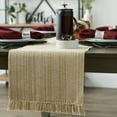 thumbnail image 5 of DII Variegated Fringe Table Runner, Taupe, 13x72", 5 of 5