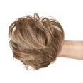 thumbnail image 4 of Chignons Postiche Extensions de Cheveux Synthétiques Chouchous Chignon Postiche pour Femmes Filles (Brun Clair Rougeâtre Pointe Blond Doré Pâle -#76, Chignon Droit), 4 of 7