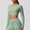 Green, variant on Olyvenn Seamless Long Sleeve Crop Gym Shirts for Women Quick Dry Crew Neck Workout Yoga Tops Casual Women Shirt Green S