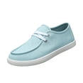 thumbnail image 2 of Slip On Shoes for Women Men, Casual Canvas Lightweight Breathable Flat Loafers, Comfy Daily Walking Fashion Round Toe Driving Flats, 2 of 4