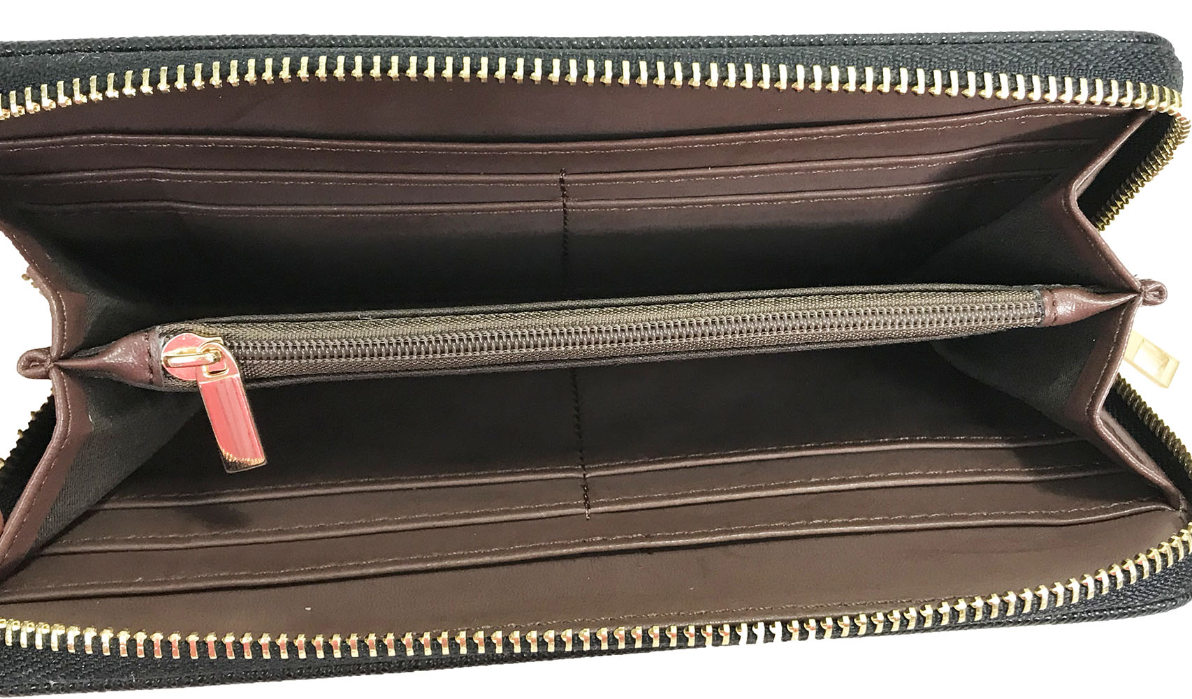 Zzfab Fashion Design Purse and Wallet Set Texture Black