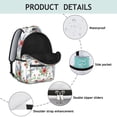 thumbnail image 4 of Pioneer Flower Floral Print Pattern Backpack for School, Cute School Bag with Adjustable Shoulder Straps and Padded Back, 15.3"x11"x7.1", 4 of 5