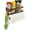 Black with Holder, variant on ThreadNanny Magnetic Spice Rack, Large Black (2-pack) - Magnetic Shelf for Spice Storage, Storage Rack for Refrigerator, Oven, Etc., Premium Fridge Organizer - Kitchen Organizer with Free Hooks