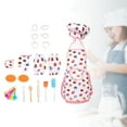 thumbnail image 3 of 20 Pieces Kids Cooking and Baking Set Chef Kitchen Playset hat Costume Prop for Montessori, 3 of 8